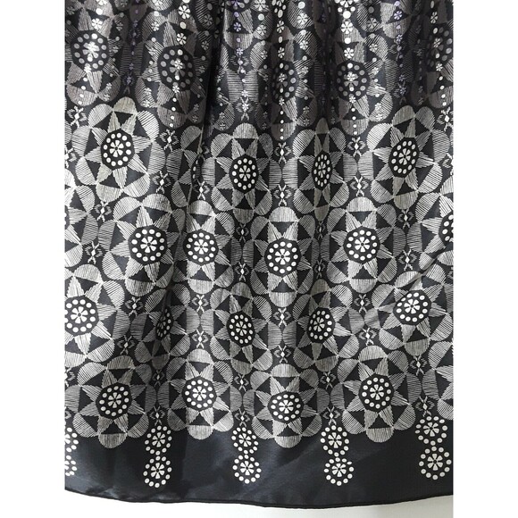 Daytrip Sleeveless blouse Top Purple Black Silver Kaleidoscope Lace size small - Picture 5 of 9